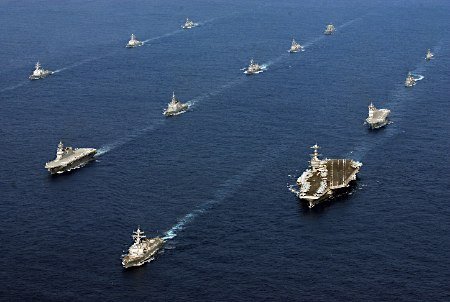 11月5日至16日，美日“銳劍”聯(lián)合軍事演習(xí)在九州和沖繩等地實(shí)施。