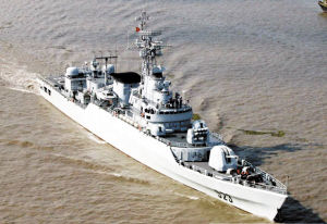 中國(guó)海軍053H3江衛(wèi)II型護(hù)衛(wèi)艦。