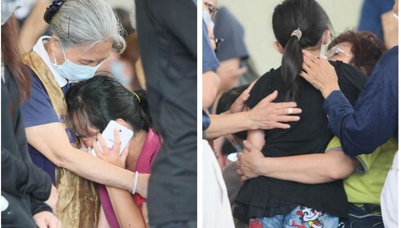 臺(tái)空難罹難者家屬抵殯儀館認(rèn)遺體 失聲痛哭